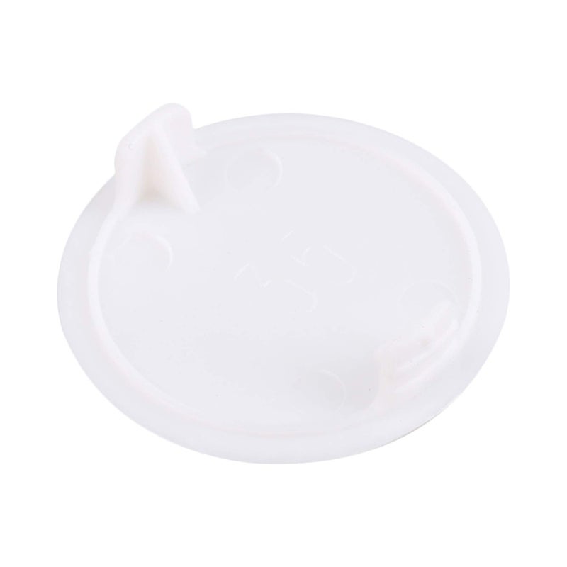 RDEXP 100PCS Plastic Concealed Hinge Hole Cover Plug Cap White - Image 3